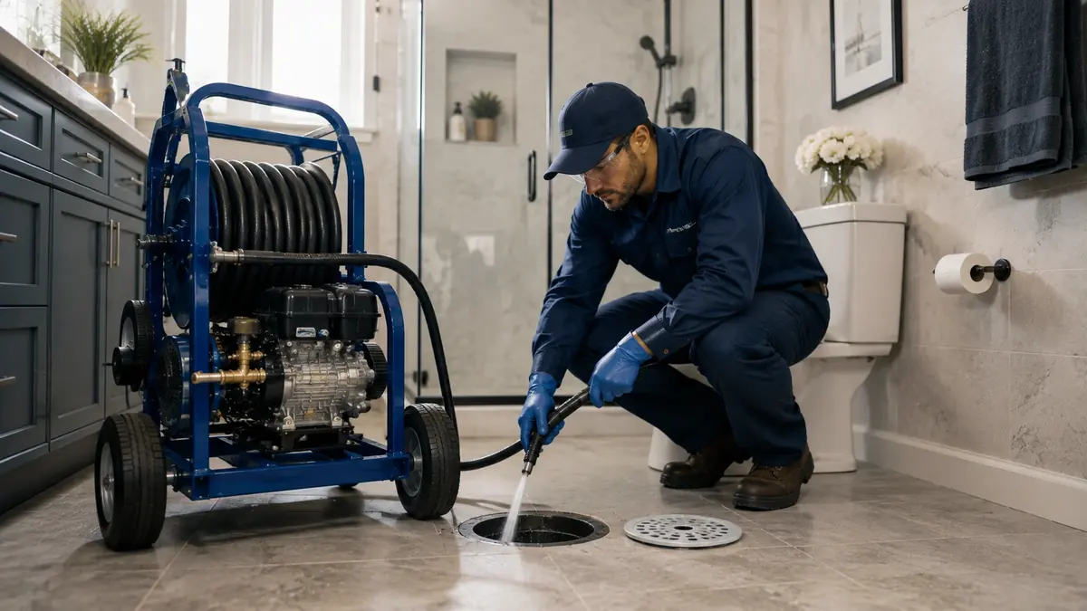 Bathroom Drain Hydro Jetting in Thousand Oaks