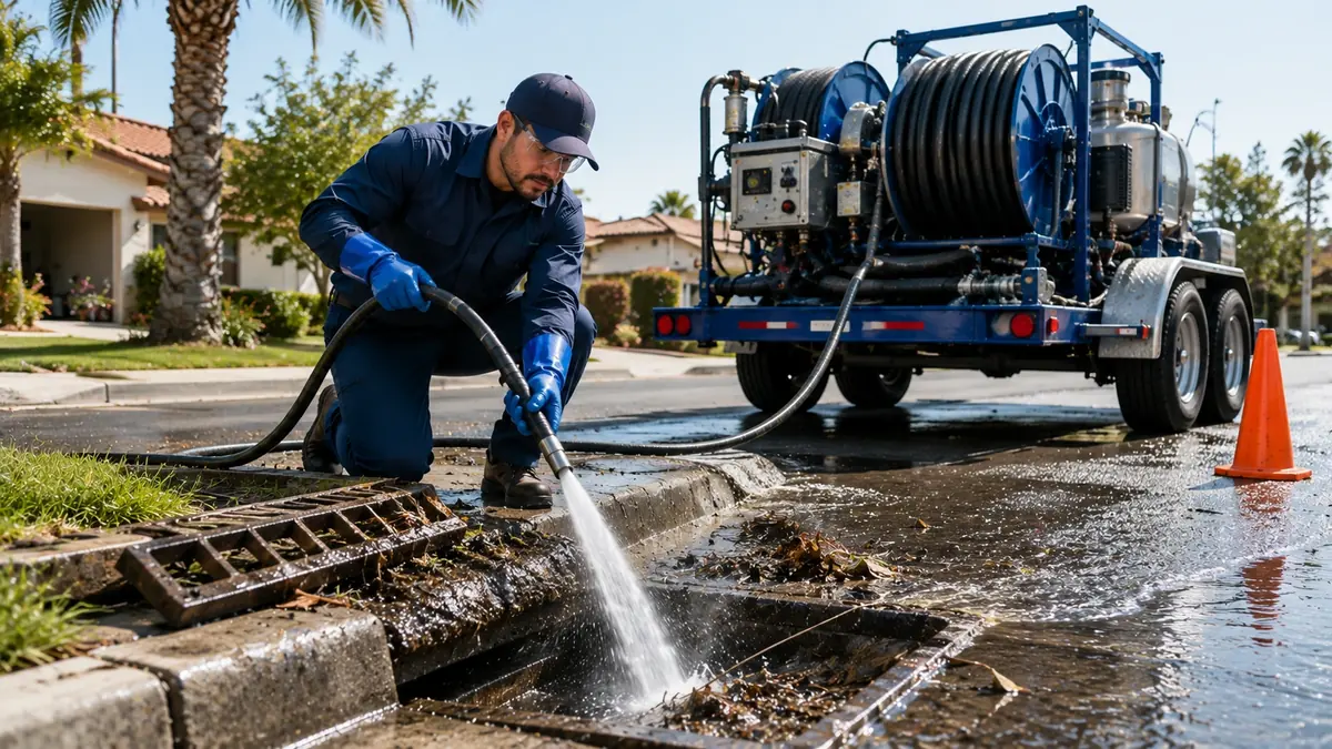 Storm Drain Hydro Jet Cleaning in Thousand Oaks